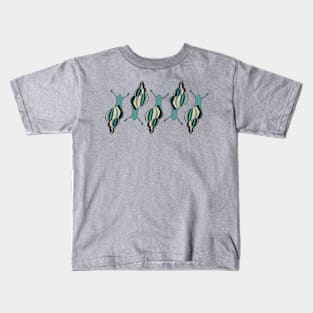 teal banded snails Kids T-Shirt